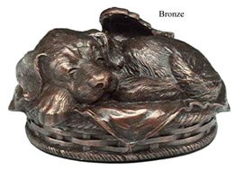 B1466 Winged Puppy Bronze